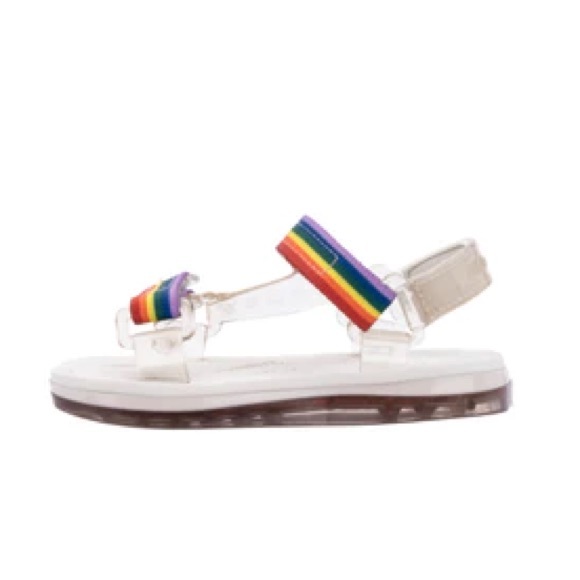 Mini Melissa Papete + Rider Beige / Rainbow - Picture 2 of 6